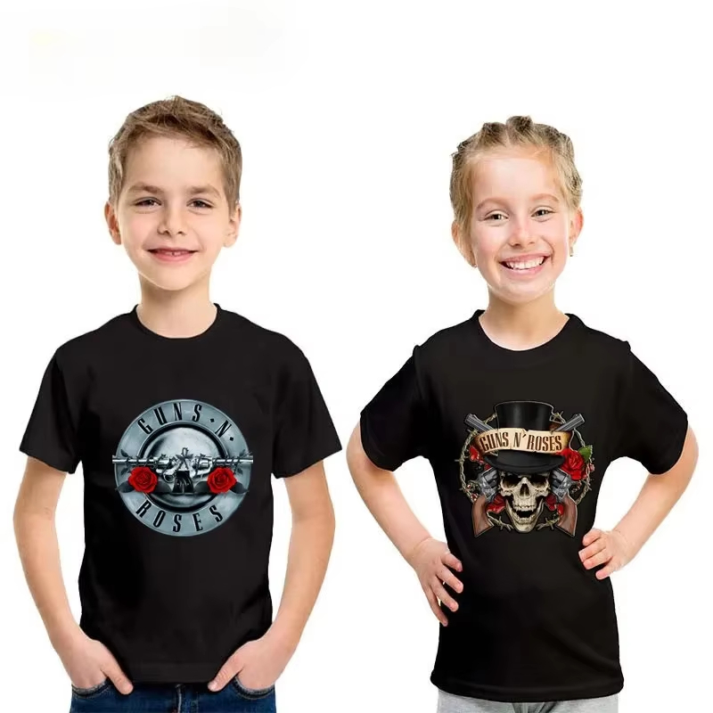 Summer Clothing Baby Girl - Gun N Roses Print Fashion Kids