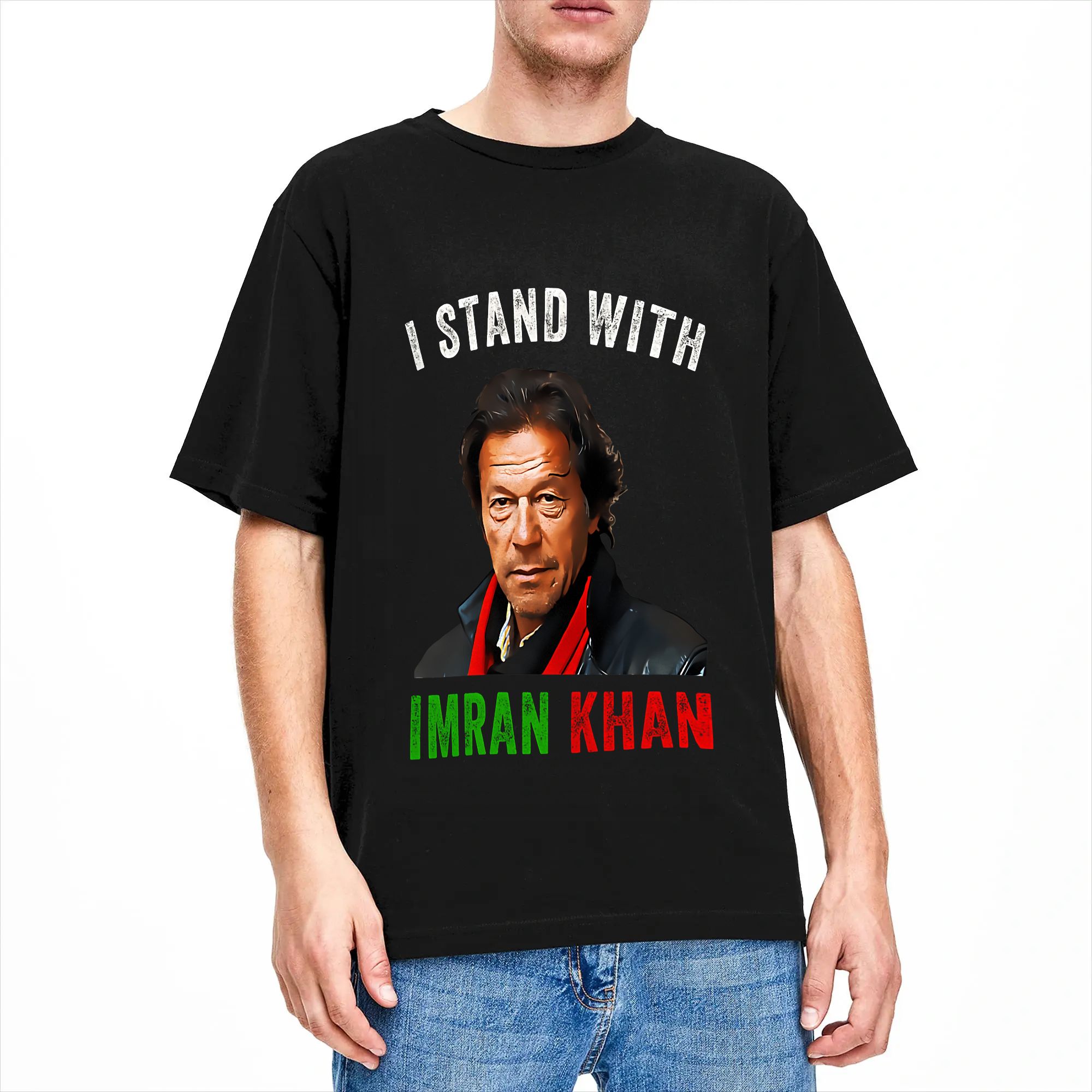Men's T Shirt I Stand With Imr - Summer Clothing Pakistan ulasan dan harga