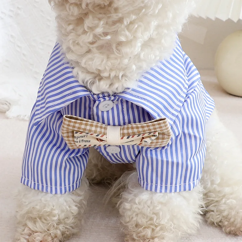 2026 Pet Dog Clothes Bowknot S - Summer Clothing Wholesale ulasan dan harga