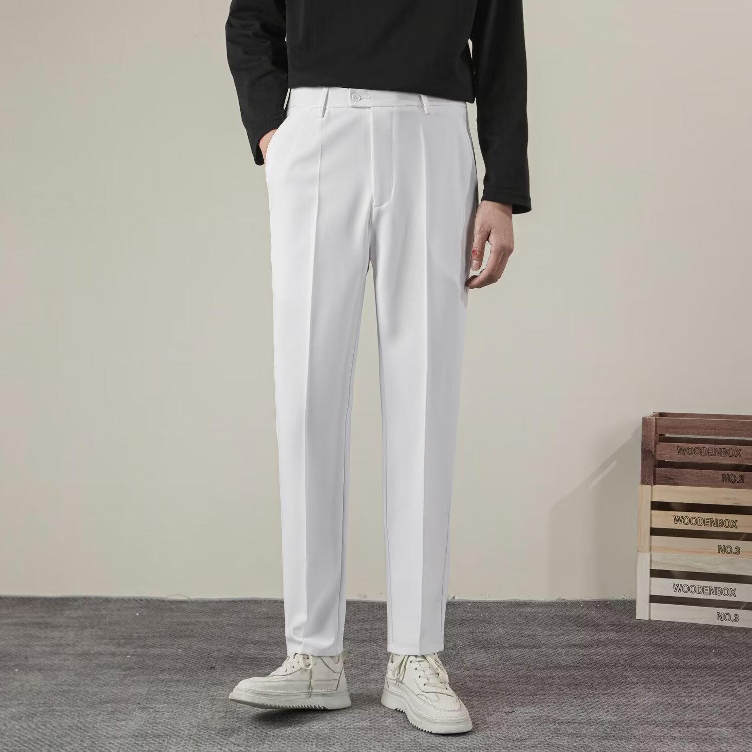 Summer Men's Solid Color Strai - Summer Clothing Brands ulasan dan harga