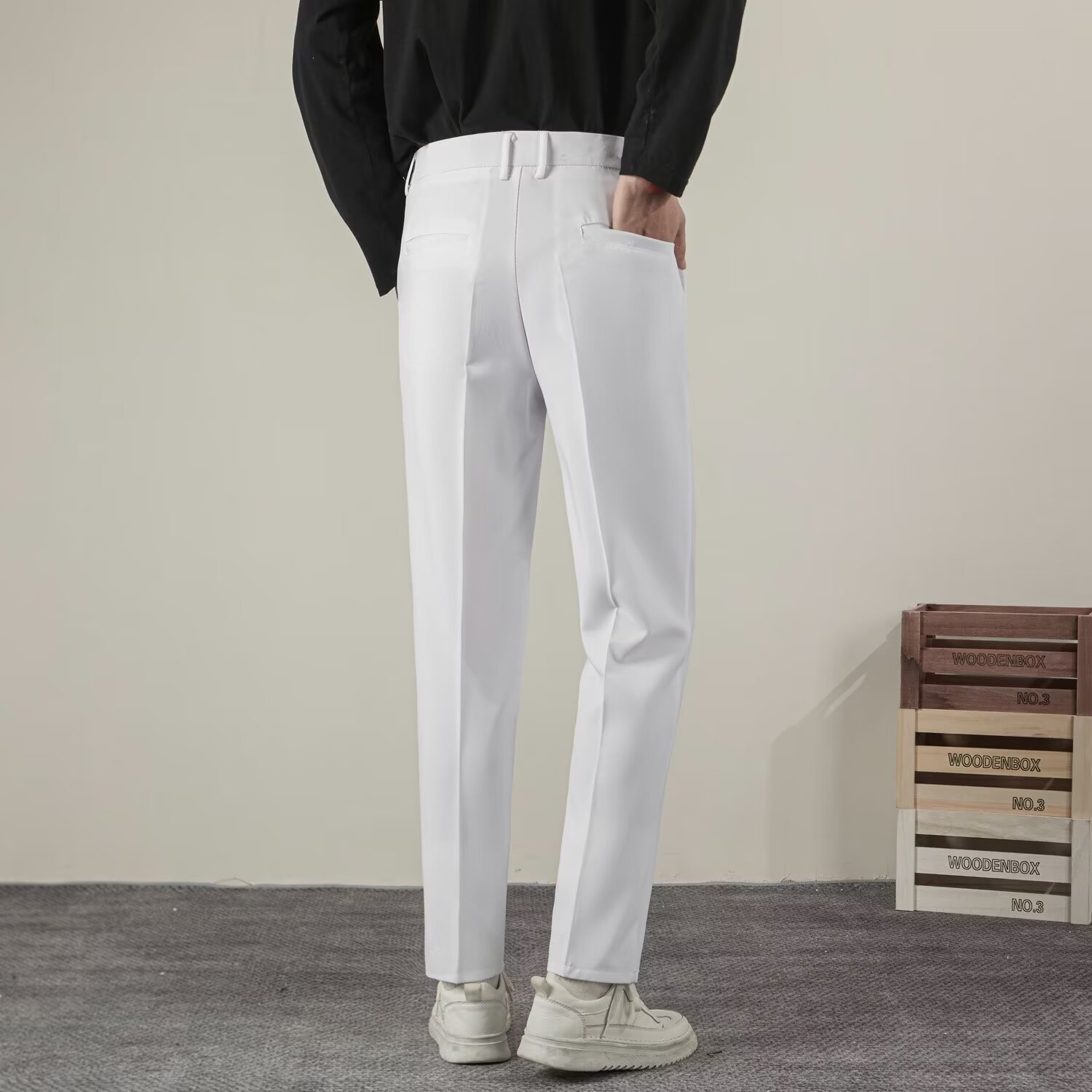 Summer Men's Solid Color Strai - Summer Clothing Brands ulasan dan harga